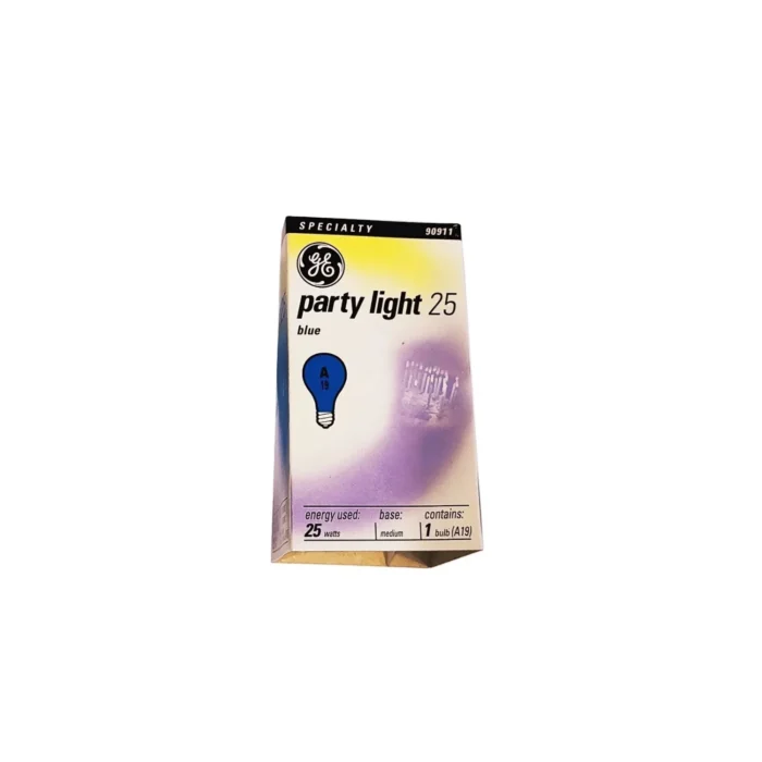 12 Pack Bombillo Incandescente, 25W, Rosca E27, Azul, General Electric - Imagen 2