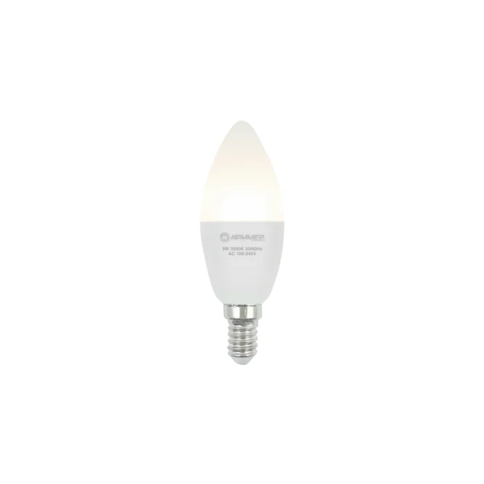 12 Pack Bombillo LED Tipo Vela, 9W, Rosca E14, 3500K, Hammer - Imagen 2
