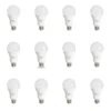 12 Pack Bombillo Bulbo A60, 12W, Rosca E27, 6500K, HomeLight