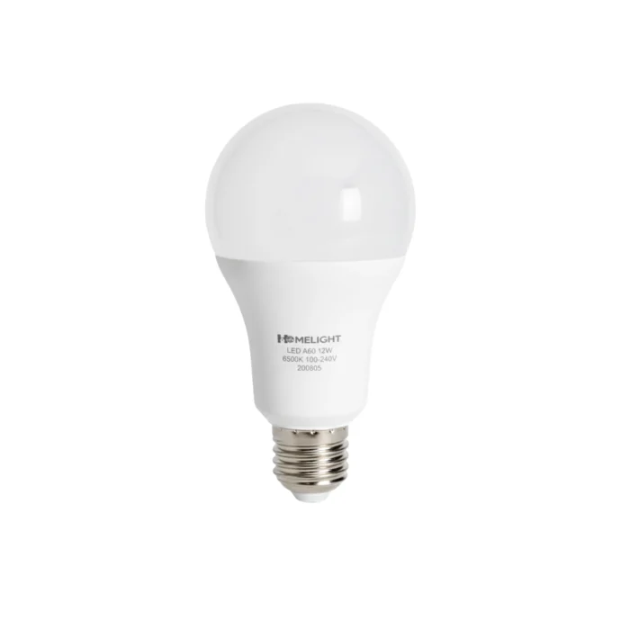 12 Pack Bombillo Bulbo A60, 12W, Rosca E27, 6500K, HomeLight - Imagen 2
