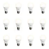 12 Pack Bombillo Bulbo A60, 9W, Rosca E27, 3000K, HomeLight