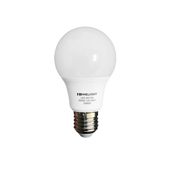 12 Pack Bombillo Bulbo A60, 9W, Rosca E27, 6500K, HomeLight - Imagen 2