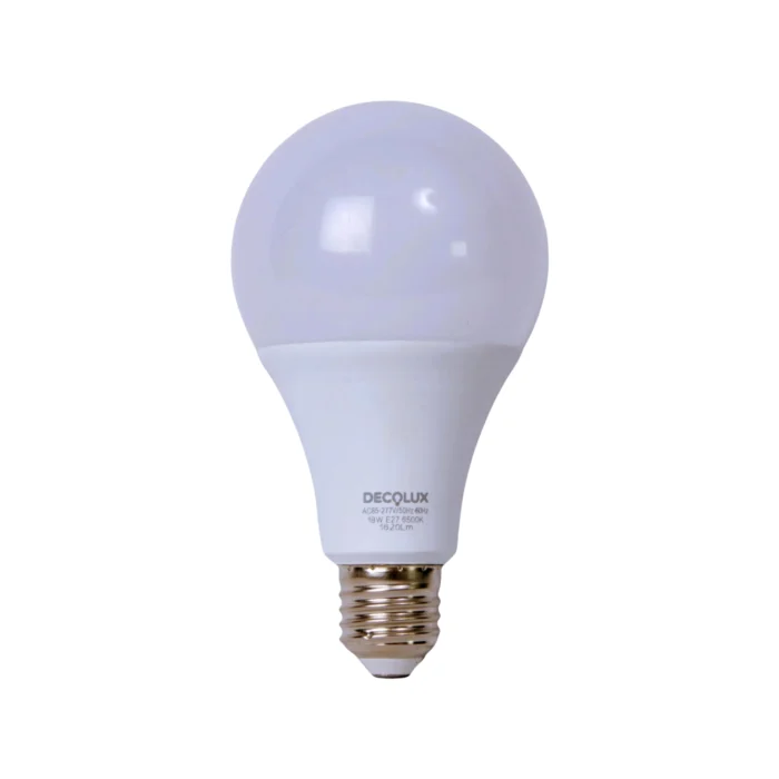 12 Pack Bombillo Bulbo A80, 18W, Rosca E27, 6500K, Decolux - Imagen 2