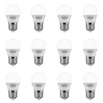 12 Pack Bombillo Bulbo G45, 5W, Rosca E27, 6500K, Lucerna