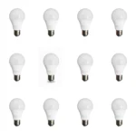 12 Pack Bombillo Bulbo con Sensor de Proximidad, 9W, Rosca E27, 6500K, HomeLight