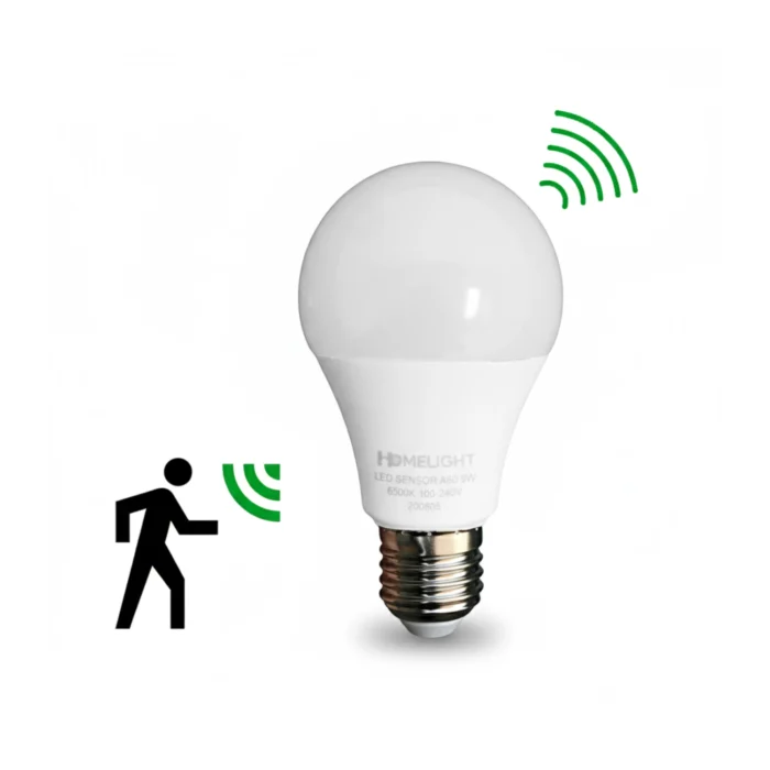 12 Pack Bombillo Bulbo con Sensor de Proximidad, 9W, Rosca E27, 6500K, HomeLight - Imagen 3