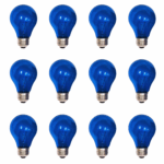 12 Pack Bombillo Incandescente, 25W, Rosca E27, Azul, General Electric