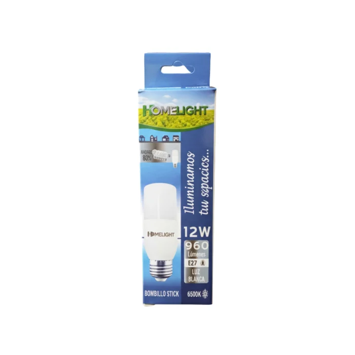 12 Pack Bombillo Tipo Stick, 12W, Rosca E27, 6500K, HomeLight - Imagen 3