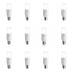 12 Pack Bombillo Tipo Stick, 12W, Rosca E27, 6500K, HomeLight