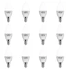 12 Pack Bombillo Tipo Vela, 6W, Rosca E14, 6500K, Lucerna