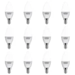 12 Pack Bombillo Tipo Vela, 6W, Rosca E14, 6500K, Lucerna