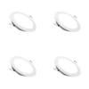 4 Pack Panel Empotrable Redondo 2,5″, 3W, 6000K, Pro-Energy