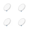 4 Pack Panel Empotrable Redondo 3″, 8W, 6500K, High Lumen, Lucerna