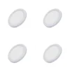 4 Pack Panel Empotrable Redondo Ajustable 3", 6W, 6500K, Lucerna