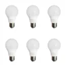 6 Pack Bombillo Bulbo 3 Tonos, 9W, Rosca E27, 3000K, 4000K, 65000K, HomeLight