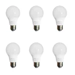 6 Pack Bombillo Bulbo 3 Tonos, 9W, Rosca E27, 3000K, 4000K, 65000K, HomeLight