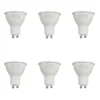 6 Pack Bombillo Dicroico GU10, 8W, 3000K, Lucerna