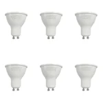 6 Pack Bombillo Dicroico GU10, 8W, 6500K, Lucerna