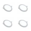 4 Pack Panel Empotrable Redondo 4", 6W, 6000K, SPINTRON