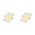 2 Pack Panel DOB Empotrable Cuadrado 6", 15W, 3000K, Compact Lumen, Lucerna