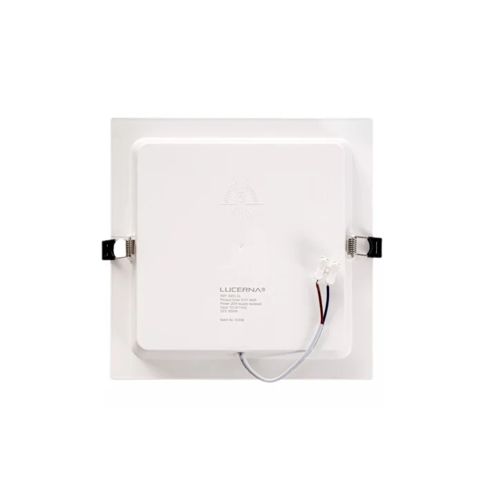 2 Pack Panel DOB Empotrable Cuadrado 8", 20W, 6500K, Compact Lumen, Lucerna - Imagen 4