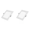 2 Pack Panel DOB Empotrable Cuadrado 8", 20W, 6500K, Compact Lumen, Lucerna