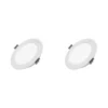 2 Pack Panel DOB Empotrable Redondo 6", 15W, 6500K, Compact Lumen, Lucerna