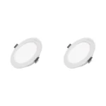 2 Pack Panel DOB Empotrable Redondo 6", 15W, 6500K, Compact Lumen, Lucerna