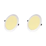 2 Pack Panel DOB Empotrable Redondo 8", 20W, 3500K, Decolux