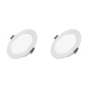 2 Pack Panel DOB Empotrable Redondo 8", 20W, 6500K, Compact Lumen, Lucerna