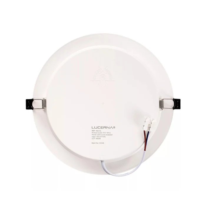 2 Pack Panel DOB Empotrable Redondo 8", 20W, 6500K, Compact Lumen, Lucerna - Imagen 4