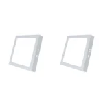 2 Pack Panel DOB Superficial Cuadrado 8", 18W, 6500K, Decolux