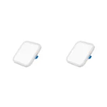 2 Pack Panel Empotrable Cuadrado 3", 8W, 6500K, High Lumen, Lucerna