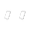2 Pack Panel Empotrable Cuadrado 6", 12W, 6500K, Línea Clásica, Lucerna