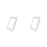 2 Pack Panel Empotrable Cuadrado 6", 12W, 6500K, Línea Clásica, Lucerna