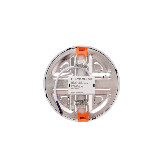 2 Pack Panel Ajustable Empotrable Redondo 4", 8W, 4000K, Lucerna - Imagen 4