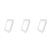 3 Pack Panel Empotrable Cuadrado 4", 6W, 6500K, Línea Clásica, Lucerna