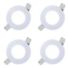 4 Pack Panel Empotrable Redondo 8", 18W, 3000K, Smartlight