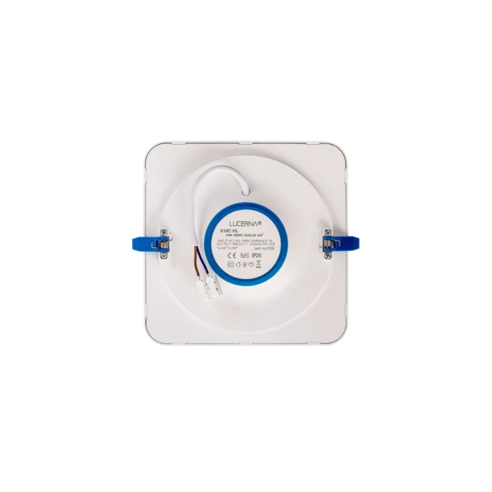 Panel Empotrable Cuadrado 6", 18W, 4000K, High Lumen, Lucerna - Imagen 3