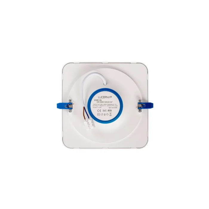 Panel Empotrable Cuadrado 6", 18W, 6500K, High Lumen, Lucerna - Imagen 3