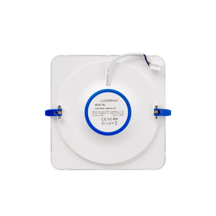 Panel Empotrable Cuadrado 8", 22W, 4000K, High Lumen, Lucerna - Imagen 3