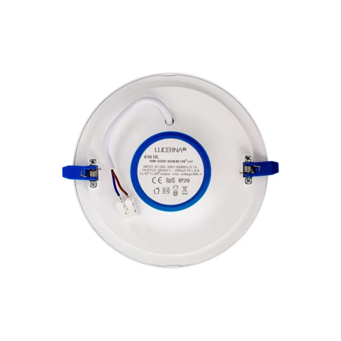 Panel Empotrable Redondo 6", 18W, 4000K, High Lumen, Lucerna - Imagen 3