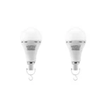 2 Pack Bombillo de Emergencia Recargable, 9W, 6500K, Lucerna