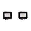 2 Pack Reflector Compacto SMD Negro, 20W, 6500K, Lucerna