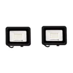 2 Pack Reflector Compacto SMD Negro, 30W, 3000K, Lucerna
