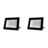 2 Pack Reflector Compacto SMD Negro, 30W, 6000K, Pro-Energy