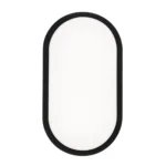 2 Pack Vapoleta Ovalada, Base Negra, 12W, 6500K, Smartlight