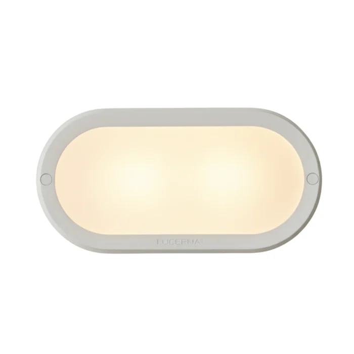 2 Pack Vapoleta Ovalada 17.5x9.6cm, 12W, 3000K, Lucerna - Imagen 3