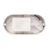 2 Pack Vapoleta Ovalada 17.5x9.6cm, 12W, 6500K, Lucerna - Imagen 4