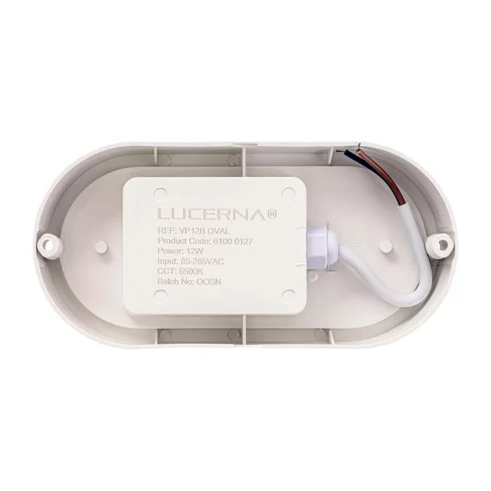 2 Pack Vapoleta Ovalada 17.5x9.6cm, 12W, 6500K, Lucerna - Imagen 4